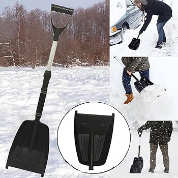 Amazon | 雪かきスコップ 伸縮式雪かきスコップ 多機能ショベル